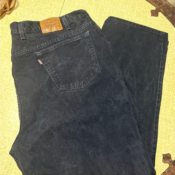 Vintage Levi's Relaxed Fit Men's Jeans - Black - Picture 1 of 9